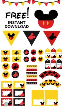 Kit imprimible Mickey