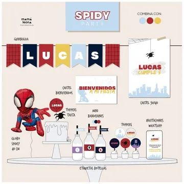 Kit imprimible Spidey